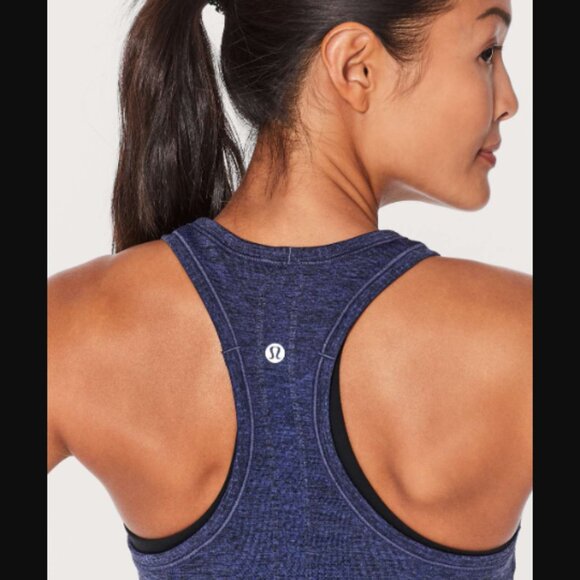 Lululemon Athletica Swiftly Tech Racerback Tank Top Stony Grape/Black Retail $58 - Picture 3 of 13